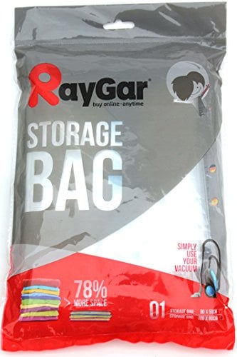 RayGar 6 Bags Pack Vacuum Compressed Storage Saving Bags 100 X 80 cm Clothing, Duvets, Bedding, Pillows, Curtains, Travelling - New