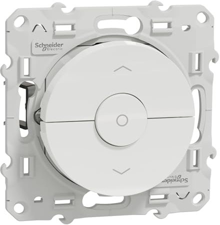 Schneider Electric S520208 Interrupteur volets roulants Odace 230 V Blanc