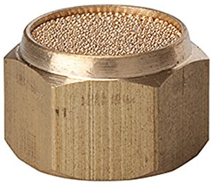 RIEGLER 113362-565-5 Sinterbronce-Schalldämpfer, flach, G 3/4 i., SW 32, 1Stk