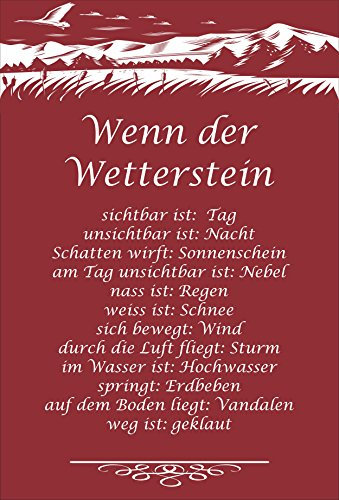 Melis Folienwerkstatt Aufkleber - Wetter-Stein - 15x10cm – S00352-007 20 VAR
