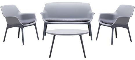fornor 60086 gartenensemble luxor lounge 4 tlg