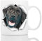 Cute Black Labrador Dog Mug - Ceramic Funny Coffee Mug - Perfect Dog Lover Gift - Cute Novelty Coffee Mug Present - Great Birthday or Christmas Surprise for Friend or Coworker, Men and Women (11oz)