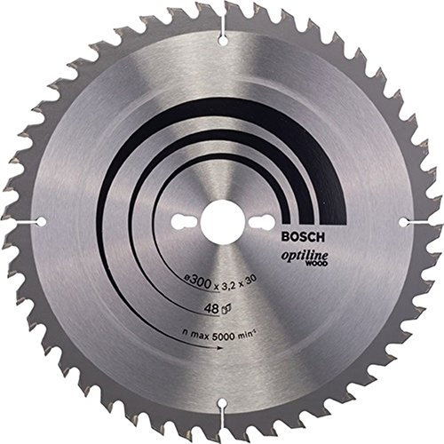 Bosch Professional Kreissägeblatt Optiline Wood (für Holz, 300 x 30 x 3,2 mm, 48 Zähne, Zubehör Kreissäge)