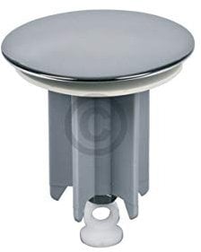 VIOKS Exzenter Ablaufstopfen für Waschbecken 1 1/4 Ø 65 mm, Universal Waschbeckenstöpsel mit Haarsieb Pop-Up Abfluss Stöpsel