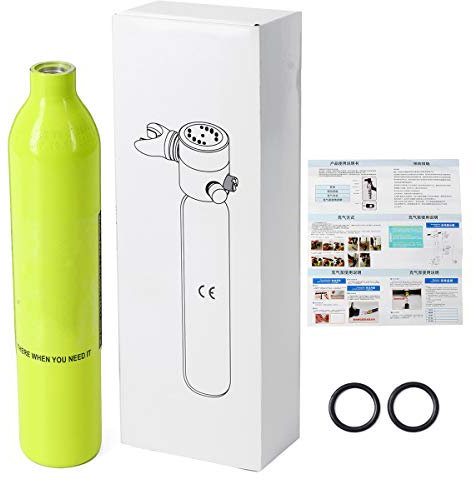 VIDOO 5L Mini Sauerstoff Tauchen Tank Luft Gelb Ersatz Tauchen Ausrüstung Atemflaschen-Set