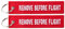 REMOVE BEFORE FLIGHT 2X Keyring Keychain