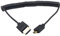 Duttek Micro HDMI to HDMI Coiled Cable, HDMI to Micro HDMI Coiled Cable, Extreme Slim/Thin Micro HDMI Male to HDMI Male Coiled Cable for 1080P, 4K, 3D, and Audio Return Channel(1.8M/6FT)