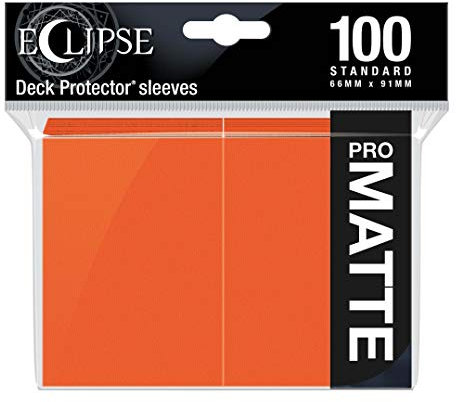 Ultra Pro E-15619 Eclipse Standard Matte Sleeves 100 Packung, Pumpkin Orange