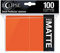Ultra Pro E-15619 Eclipse Standard Matte Sleeves 100 Packung, Pumpkin Orange
