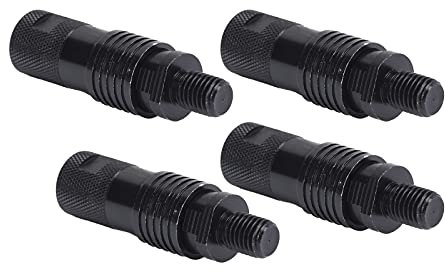 VGEBY Schnellverschluss-Anschluss, Schwarz Aluminiumlegierung Karpfen-Angelruten-Pod-Anschluss 4 Stück Angel-Schnellverschluss-Anschluss Karpfenangeln-Alarme und Rod Pod Bank-Sticks Zubehör