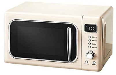 WANWEN Forno a microonde da appoggio Classico retrò da 700 Watt, Forno a microonde con Display a LED, 5 Livelli di Potenza, 12 impostazioni di Cottura Little Surprise