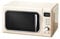 WANWEN Horno de microondas Nostalgia Classic Retro de 700 vatios para encimera, Horno de microondas con Pantalla LED, 5 Niveles de Potencia, 12 configuraciones de cocción Little Surprise