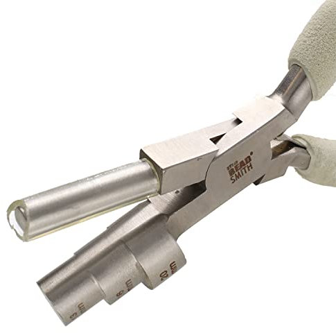 The Beadsmith Wire Looping Pliers – 3-in-1 Loops, 13-20mm – Polished Steel Head, Comfort Grip Handle – Jewelry Making