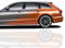 Finest Folia XXL Autoaufkleber Mosaik 2er Set je 60x200cm geometrisches Design Auto Seite Motorrad Bus Sticker Kfz Zubehör Broken Glass Camouflage Tuning Dekor KX074 (Orange)
