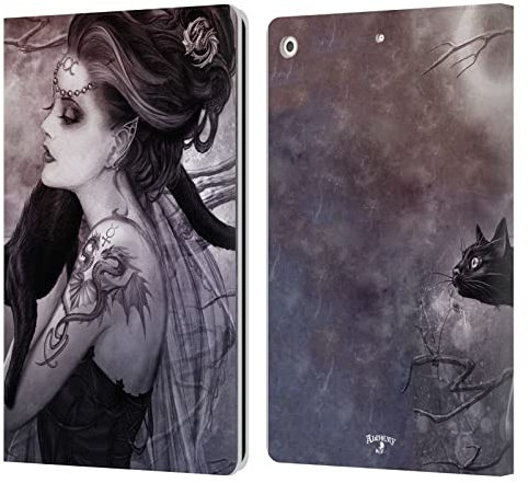 Head Case Designs Licenciado Oficialmente Alchemy Gothic Luna De Minnaloushe Arte Gráfico Carcasa de Cuero Tipo Libro Compatible con Apple iPad 10.2 2019/2020/2021