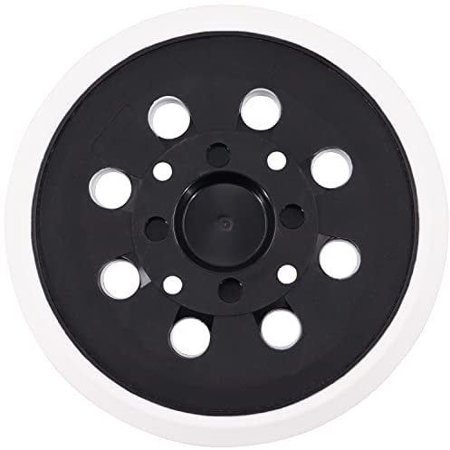 Platorello Abrasivo 125 mm con Gancio e Loop 8 Fori Compatibile con Bosch PEX 300 AE e PEX 400 AE Levigatrice Eccentrica da Poweka (Bianco)