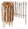 50m Aquagart Staketenzaun Rollboarder 50cm hoch Lattenabstand 4-6cm Gartenzaun Perfekt als Beeteinfassung und Beetumrandung oder Weg Abgrenzung Langlebiger Holzzaun Holz Zaun Rollzaun