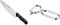 Arcos Maitre, Cuchillo Cocinero, Acero Inoxidable Nitrum 215 mm, Mango Polipropileno Negro & Gadgets Profesionales, Pelador de Frutas Pelador de Verdura, Acero Inoxidable Cromado, Color Plata, 110 mm