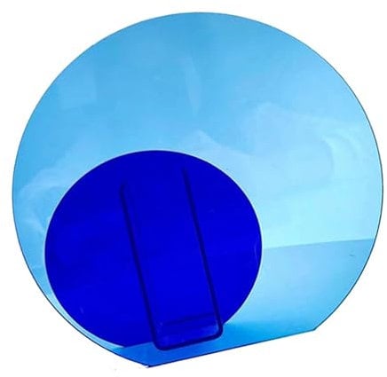 Zerodis Schillernde Geometrische Vase, Mehrzweck-Acryl-Neon-Acrylvase für Wohnzimmer (Großer und Kleiner Kreis)
