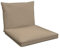 POKAR Loungekissen Stuhlkissen für Stuhl Rattanmöbel Gartenmöbel Kissen, 2er Set (1x Sitzkissen 70x70x5 cm + 1x Rückenlehne 70x40x15 cm), Beige