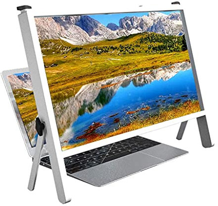 Bildschirmlupe für alle Smartphones, Bildschirmvergrößerung 3D HD-Computerbildschirmvergrößerung für Laptop, Laptop-Bildschirmlupe 21 Ultraklare Erweiterungshalterung, Desktop-Erhöhung des physi