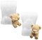 DOwrap 2 Pièces Moule à Ours En Résine 3D - Bac à Glaçons, Moule En Silicone Pour Bricolage Chocolat, Bonbons, Gâteau, Cuisson