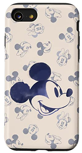 iPhone SE (2020) / 7 / 8 Disney Mickey and Minnie Mouse Heads Retro Vintage Classic Case