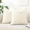 Artscope 2er Set Boucle-Kissenbezügen Wurfkissenbezug Moderne Dekokissen Kissenhülle Set Kissen Fall für Sofa Auto Schlafzimmer Zuhause Dekor 40x40cm, Creme Beige