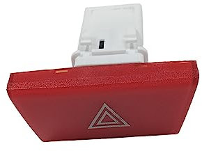 BAFAFA Fenstersteuerungsschalter Für Citroen Für C1 Warnung Gefahren Licht Notfall Taste Schalter 6490.NG Warnung Notfall Lampe Schalter Druckschalter Taster