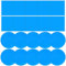 Parches Piscina Bajo el Agua,20 pcs Parche Piscina Impermeables Parche de Reparación de Bañera de Hidromasaje Autoadhesivas de PVC Parche Piscina para Carpas Piscinas 10 Cuadrados + 10 Círculos Azul