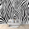 Imprimé Zèbre Noir Papier Peint Panoramique Noir Et Blanc Peinture Murale Papier Peint 3D Fresque Salon Chambre, 200x140 cm