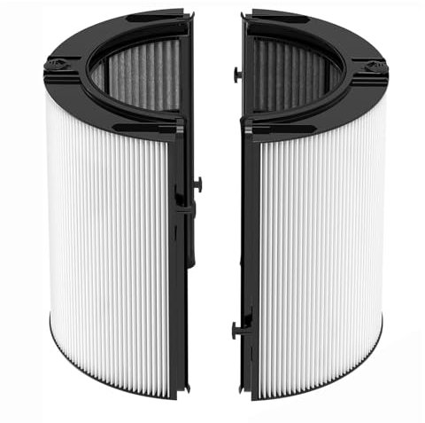 Mozzoom 2-in-1 Ersatzfilter kompatibel mit Dyson Luftreiniger Aktivkohlefilter PH04, HP04, HP4A, TP4A, TP04, DP4A, DP04, HP06, TP06, HP07, TP7A, TP07, HP09, TP09, TP10, HP10, Teile-Nr. 970341-01