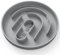 OHMO Gamelle Anti Glouton(Petit - Circulaire, Gris, 15 cm) Silicone sans Ventouse, Gamelle Anti Glouton Non Toxique pour Petits Chats et Chiens