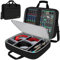 SNIGJAT Audio Mixer Case (Size:15.5x 13 x 6), Protective DJ Mixer Bag with 10mm Padding, Large-Capacity Recording Equipment Bag Soft with Adjustable Storage for Cables, Podcast Gear and Mics, Black