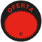 Etiquetas OFERTA adhesivas, Rollo de 500 Etiquetas, 50mm, Rojo y Negro para poner precios(OFERTA)
