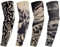 4 Pièces Manchons de Tatouage,Tatouage Temporaire Manchettes de Bras Faux pour Hommes Femmes,Tatouages temporaires Manches en Nylon pour Fête,Carnaval,Halloween