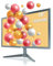 XJCIX Monitor 19 Pollici HD 1440x900 TN LED con HDMI VGA Schermo Computer 16:10 Regolabile VESA per PC Laptop Ufficio Casa Sorveglianza