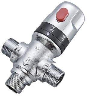 Thermostatventil Messing Thermostat Mischventil Konstante Wassertemperatur Dusche Wasserhahn Ventil Badezimmer Küche(HWF-DW)