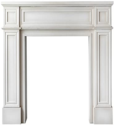 Kaminsims-Einfassung, europäisch, modern, einfach, elektrischer Kaminofen, Kaminsims, Holzhaus, dekorativer Schrank, weiß kaminumrandung deko holz(Klein)
