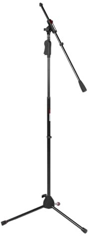 Gator Frameworks Deluxe Tripod Microphone Stand with Clutch Height Adjustment and Single Section Boom Arm (GFW-MIC-2110)
