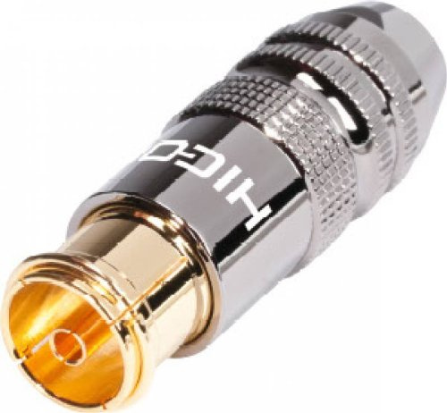 Premium Female Coaxial Connector. HiCon Gold Plated TV/Aerial/Video Signal Extension Socket. HI-ANCF01