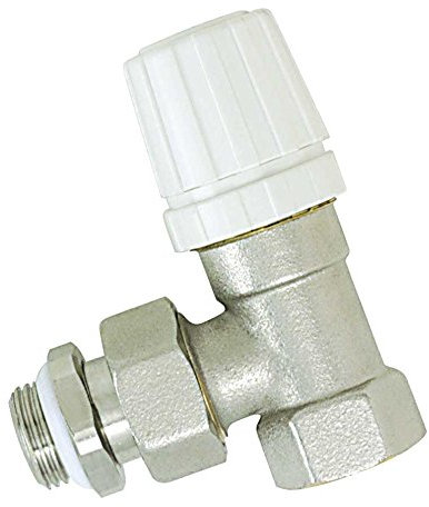 Boutté 1146900 RER15J+TTJ Robinet de radiateur équerre 15 x 21 thermostatique avec tête