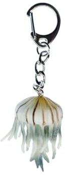 Miniblings Qualle Schlüsselanhänger Medusa Meduse Gummi | Robuster Begleiter für Tasche und Rucksack, ein Stück mit Persönlichkeit