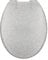 Gelco 709563 Glitter Abattant WC Motif Pailleté Descente Ralentie Résine Argent 46 x 34 x 7,5 cm