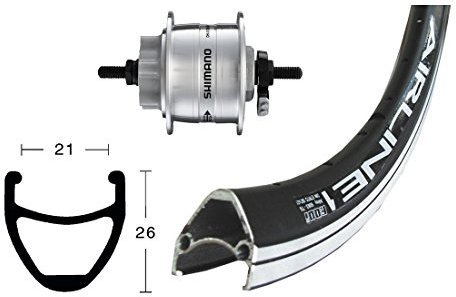 Rodi Airline Starr36L Scheibe Schwarz 28x1.75