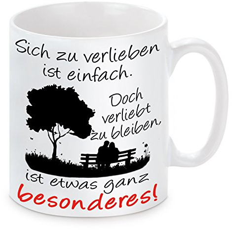 Tasse mit Motiv Modell: Sich zu verlieben ist einfach