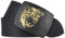 Strong Desert Vintage SDV Leder Gürtel Rindleder Koppelschließe Ledergürtel schwarz 45 mm kürzbar (100 cm)
