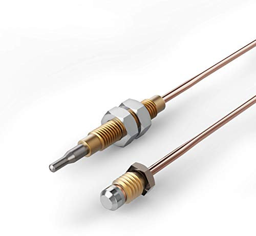 Premium Thermoelement Zündsicherung 220 mm biegsam mit Befestigungsmuttern