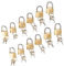 12 x Brass Padlock Security Locker Lock 2 Keys 20mm 25mm 30mm Heavy Duty Small