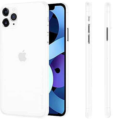 memumi Hülle für das Neue iPhone 11 Pro 5.8 , Mehrweg 0.3 mm dick, Slim Fit, Mattes Finish [Stoßfest, rutschfest, Kratzfest]. Schutzhülle für das Neue iPhone 11 Pro 5.8.Trans-Weiß (Version 2019)